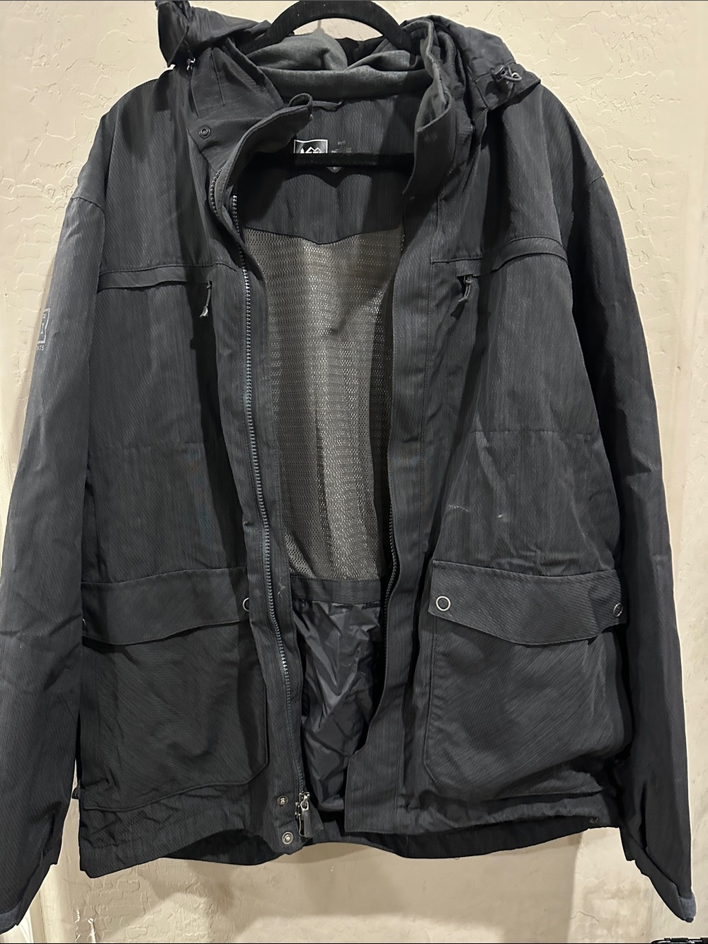 REI Black Utility Hooded Jacket